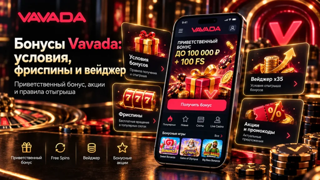 Бонусы Вавада казино
